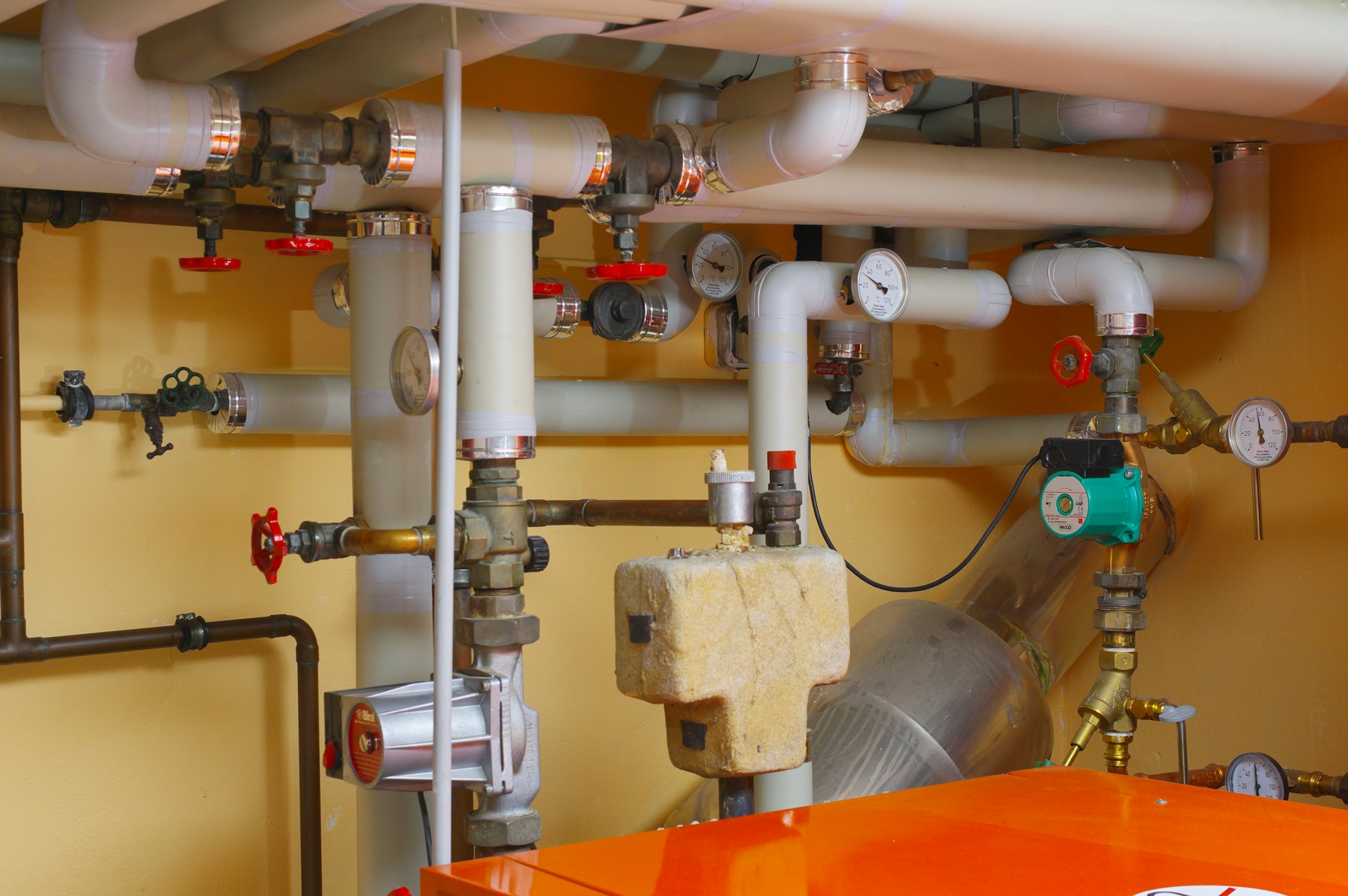 Plumbing pipes and valves